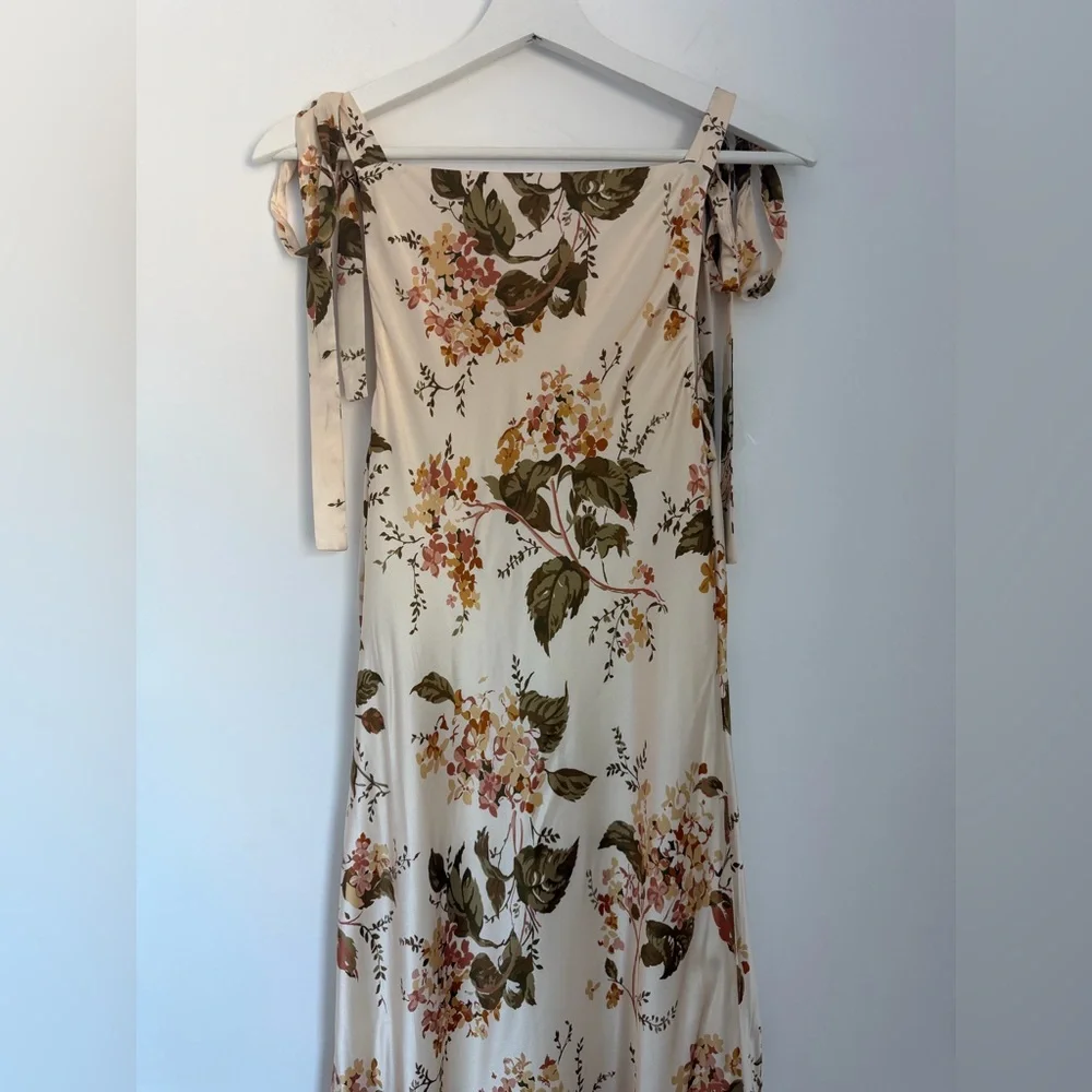 Reformation Medium Aden Floral Silk Midi Dress - Picture 7 of 14